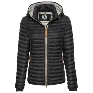 camel active Damen Leichte Steppjacke I Winddicht und wasserarbweisend Schwarz, womenswear-40