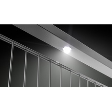 Bild Alberts Highlight aufsteckbar, mit 4 Leuchtmitteln für 4 m Zaunlänge grau