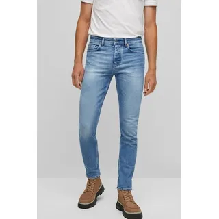 Boss ORANGE Regular-fit-Jeans »Taber BC-C«, mit Markenlabel BOSS ORANGE Bright Blue