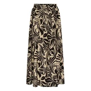 Kaffe Midirock Damen Schwarz/Grau 36