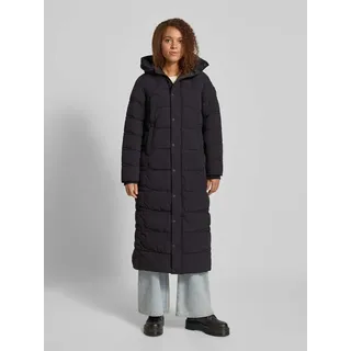 G-Star Steppmantel mit Knopfleiste und Eingrifftaschen Modell Whistler Long Jacke - Dark Black, L