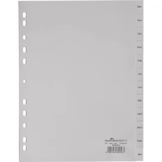 Durable Register DIN A4 Dez-Jan Grau 12 St.