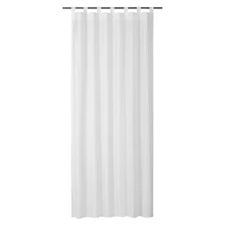 ELBERSDRUCKE Schlaufenschal Effecto weiß 255x140 cm 183561 Vorhang mit Schlaufen für Wohnzimmer Schlafzimmer Flur