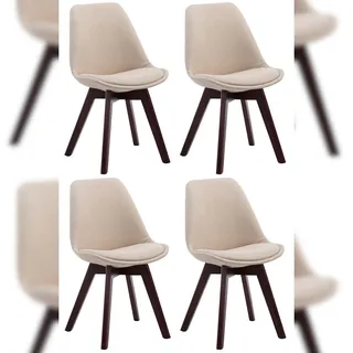 CLP Besucherstuhl Stoff Creme