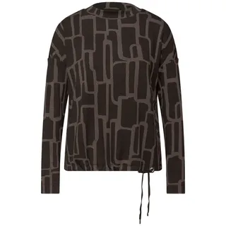 STREET ONE Damen Print Shirt mit Tunnelzug