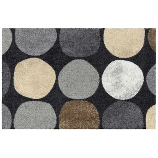 SALONLOEWE Fußmatte Dots Pattern 50x75 cm Eingangsmatte waschbar Fussabtreter innen und außen Flur-Teppich Design-Matte
