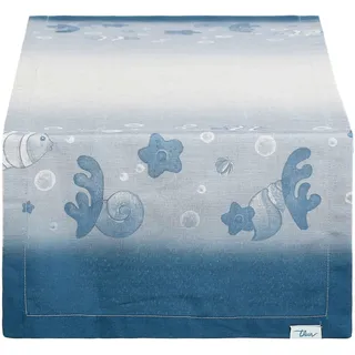 Thun - Fleckenabweisender Tischläufer - Meer zum Lieben - 100% Polyester - 45 x 150 cm