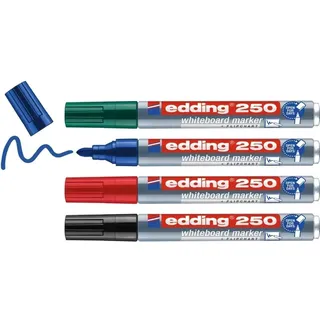 edding 250 Whiteboard-Marker 4 St. Mehrfarbig