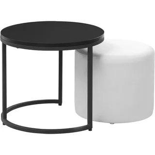 Home Affaire Couchtisch »Mayres, TOPSELLER!, OTTOs Choice« mit integriertem Pouf, Höhe 40 cm, schwarz