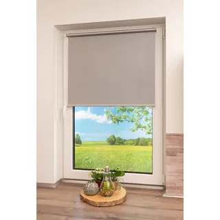 K-HOME Springrollo Klemmfix-Rollo, K-HOME, verdunkelnd, Klemmfix grau 50 cm x 200 cm