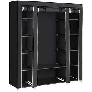 Songmics Stoffschrank, LSF03H schwarz 150,0 x 45,0 x 175,0 cm, 1 St.