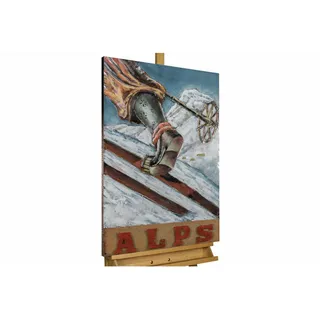 Kunstloft Metallbild Braun 60/90 cm , Metall , 4.2x90 cm , Bilder & Rahmen, Bilder, Holz & Metallbilder