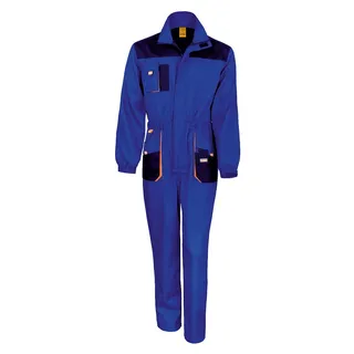 WORK-GUARD by Result - Overall für Herren/Damen Unisex FK2899 (XXL Regulär) (Königsblau/Marineblau/Orange) - Königsblau