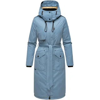 Wintermantel NAVAHOO "Wintermantel Hokulanii", Damen, Gr. S, blau (powder blau), Obermaterial: 100% Polyester PES.  Obermaterial: Futter: 100% Polyester PES. 100% Polyester PES., Mäntel Wintermantel