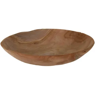 well home mobiliario & decoración Well Home Runde Schale aus Teakholz, 40 x 9 cm