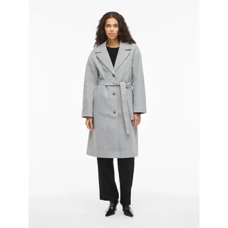 VILA VICLAUDIA L/S LONG COAT grau L