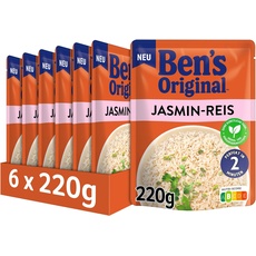 Ben's Original Express Reis Jasmin, 6 Packungen (6 x 220g)