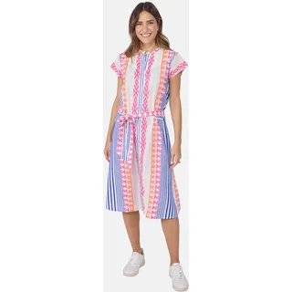 Sommerkleid LIEBLINGSSTÜCK, Damen, Gr. 46, N-Gr, bunt (mehrfarbig), Obermaterial: 100% Baumwolle, bestickt, gemustert, mehrfarbig, figurumspielend kniebedeckend, Kleider Sommerkleid, mit allover Stickereien