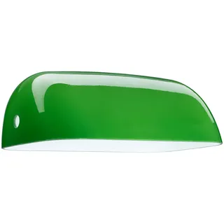 Relaxdays Lampenschirm für Tischlampe Glas 22,5 x 7,5 x 13,5 cm grün