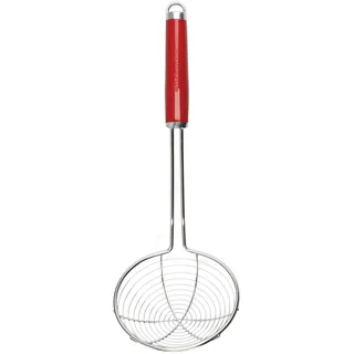 KitchenAid Schöpfsieb Schaumlöffel aus Edelstahl rot