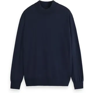 Scotch & Soda Herren Strickpullover Core - Dropped Shoulder Mock Neck Pullover