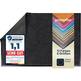 Primaflor Schmutzfangmatte Clean | 120 x 180 cm | Schwarz | Fußmatte, 9 mm hoch, saugstarke Polyamid Oberfläche, Cfl-s1, Türmatte für Eingang und Flur