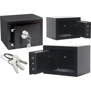 Home Schlüsselsafe Stahl Schwarz 35x25x25cm - Schwarz