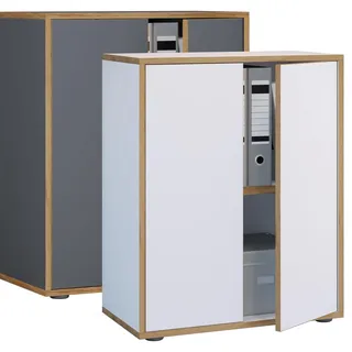 VCM Salia Aktenschrank 60 x 74 x 33 cm weiß