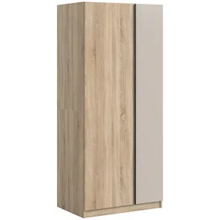 xonox.home Drehtürenschrank OAKLAND 80 x 183 x 53 cm Braun