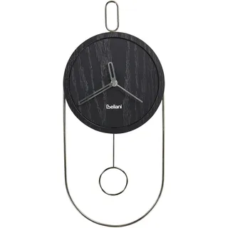 Beliani Pendeluhr 20 cm Sierre schwarz/silber
