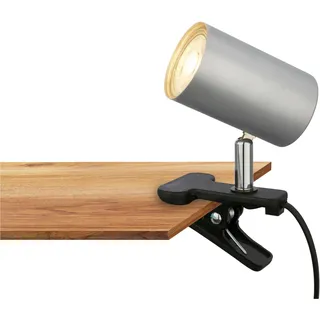 BRILONER LEUCHTEN Schreibtischlampe "KLEM Tischlampe", grau (weiß, neutral), Leuchten, Schreibtischlampe