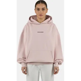 Kapuzensweatshirt PEGADOR "ATNA LOGO OVERSIZED HOODIE", Damen, Gr. S, washed powder pink, Sweatware, Obermaterial: 80% Baumwolle, 20% Polyester, bedruckt, oversize normal, Rundhals, Rippbündchen, Sweatshirts Kapuzensweatshirt, Baumwollmischung, oversize