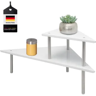 bremermann Eck-Küchenregal, Küchenregal, Gewürzregal (weiß) - Weiß