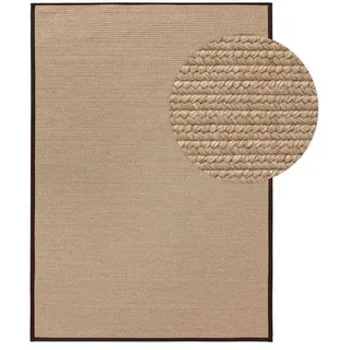 Kunstloft Outdoorteppich Nandi Beige 90x130 cm , Textil, Kunststoff , Rechteckig , 90x1 cm , Gots , wasserabweisend , Teppiche und Böden, Teppiche, Outdoorteppiche