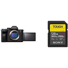 Sony Alpha 7 IV | Spiegellose Vollformatkamera für Experten (33 Megapixel, Echtzeitfokus, Burst mit 10 Bildern pro Sekunde, 4K 60p-Video, Voll-Touchscreen) + Speicherkarte