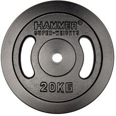 HAMMER Hanteln und Gewichte Hantelscheibe 30 mm 20 kg