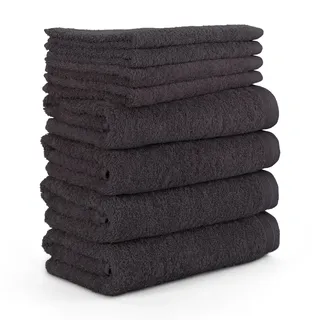 Möve Superwuschel Handtuch 50 x 100 cm dark grey 8 St.
