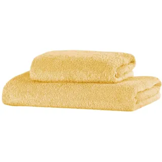 Giovanni Dolcinotti Badetücher, Frottee, 100% Baumwolle, Gelb, 2 Stück