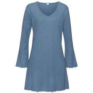 s.Oliver Damen Nachthemd blau meliert Gr.32/34