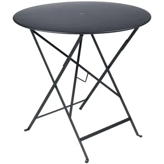 Fermob FE-BISTROCH/M Bistrotisch Bereich 2026, Rund, Stahl, Carbon, Ø 77 x H 74 cm, Klappbar, für den Außenbereich