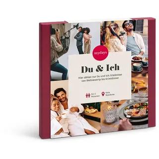 mydays Geschenkbox Du & Ich, für 2 Personen, freie Erlebnis-Auswahl an ca. 401 Orten