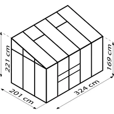 Bild von Ida 6500 Alu grün HKP 4 mm 6,5 m2