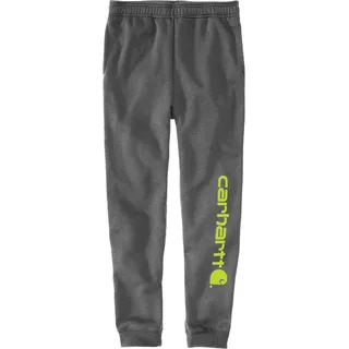 Carhartt Tapered Graphic, Jogginghose - Dunkelgrau/Neon-Gelb - S