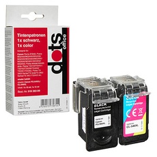 Bild von schwarz, color Druckköpfe kompatibel zu Canon PG-545XL + CL-546XL, 2er-Set