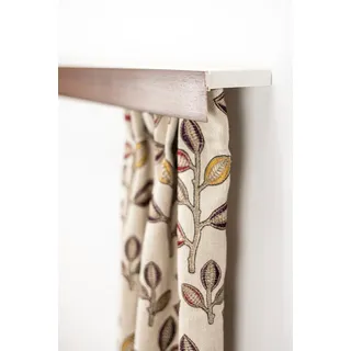 GARESA Gardinenschiene »Kunststoffschiene mit Blende« 1 läufig-läufig Wunschmaßlänge Deckenmontage, verlängerbar, einfache Montage, schlicht, braun