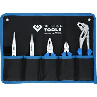 BRILLIANT TOOLS Zangen-Satz, 5-tlg