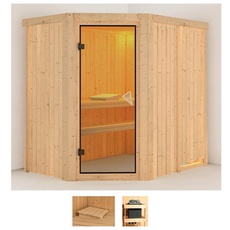 Bild Sauna »Swantje«, (Set), ohne Ofen beige