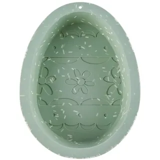 Doitool Silikon Ostern Backform - 8,07x6,10x1,18 zoll Wiederverwendbare Eier Kuchenform FüR Diy Dessert Kekse Muffins Backen Zu Ostern Kreative Cartoon Design (Green)