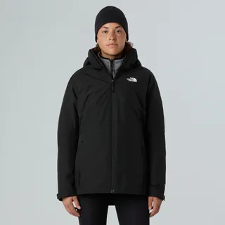 3-in-1-Funktionsjacke THE NORTH FACE "W INLUX TRICLIMATE - EU", Damen, Gr. XL, tnf schwarz heather, tnf schwarz, Obermaterial: 100% Polyester, Jacken 3-in-1-Funktionsjacke, für verschiedene Wetterbedingungen, mit DryVentTM-Außenjacke