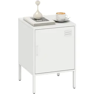 Homcom Nachtschrank 40 x 40 x 56 cm Weiß